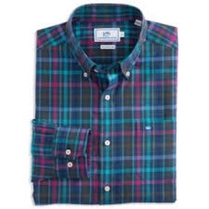 NWT Mens Southern Tide Rushing Water Button Up